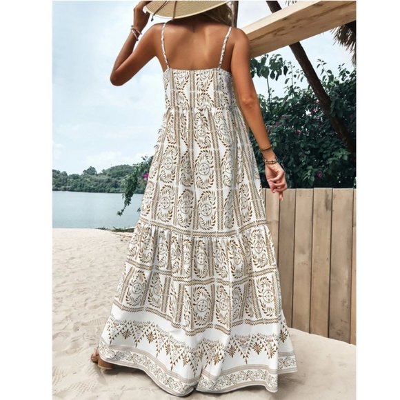 Boho Print Casual cami maxi Dress - Picture 7 of 7